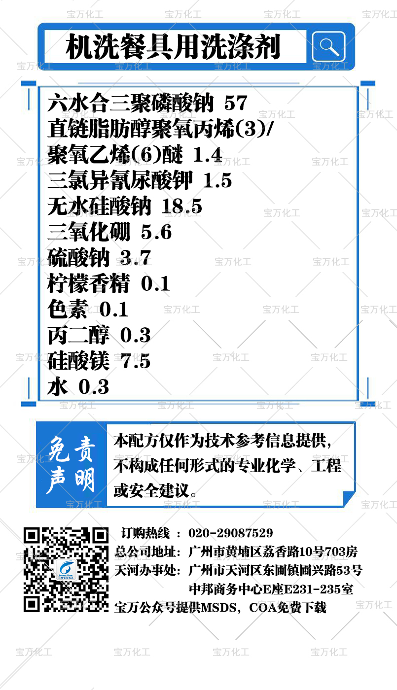 機洗餐具用洗滌劑