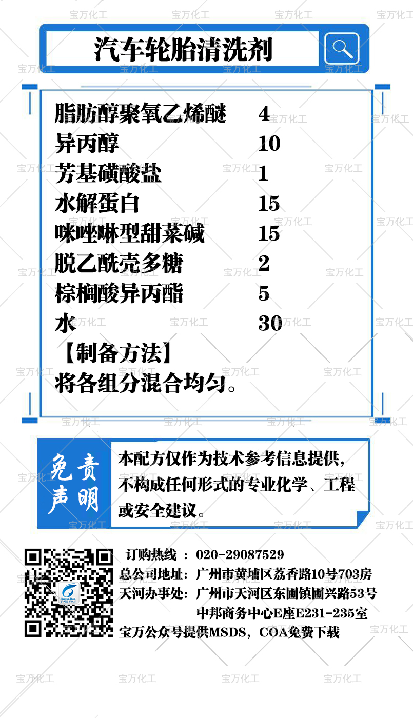 汽車輪胎清洗劑